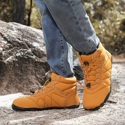 Barefoot Shoes Non-Slip Minimalist Barefoot Trainers Waterproof Warm Lined Booties for Hiking