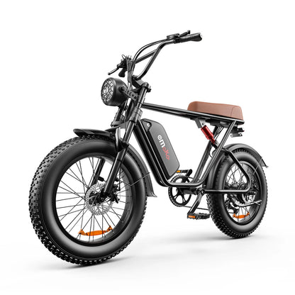 Powerful C91 48V 17.5Ah 1000W Electric Bicycle - 50-70KM Range, 150KG Load Capacity, 20" x 4" Tires