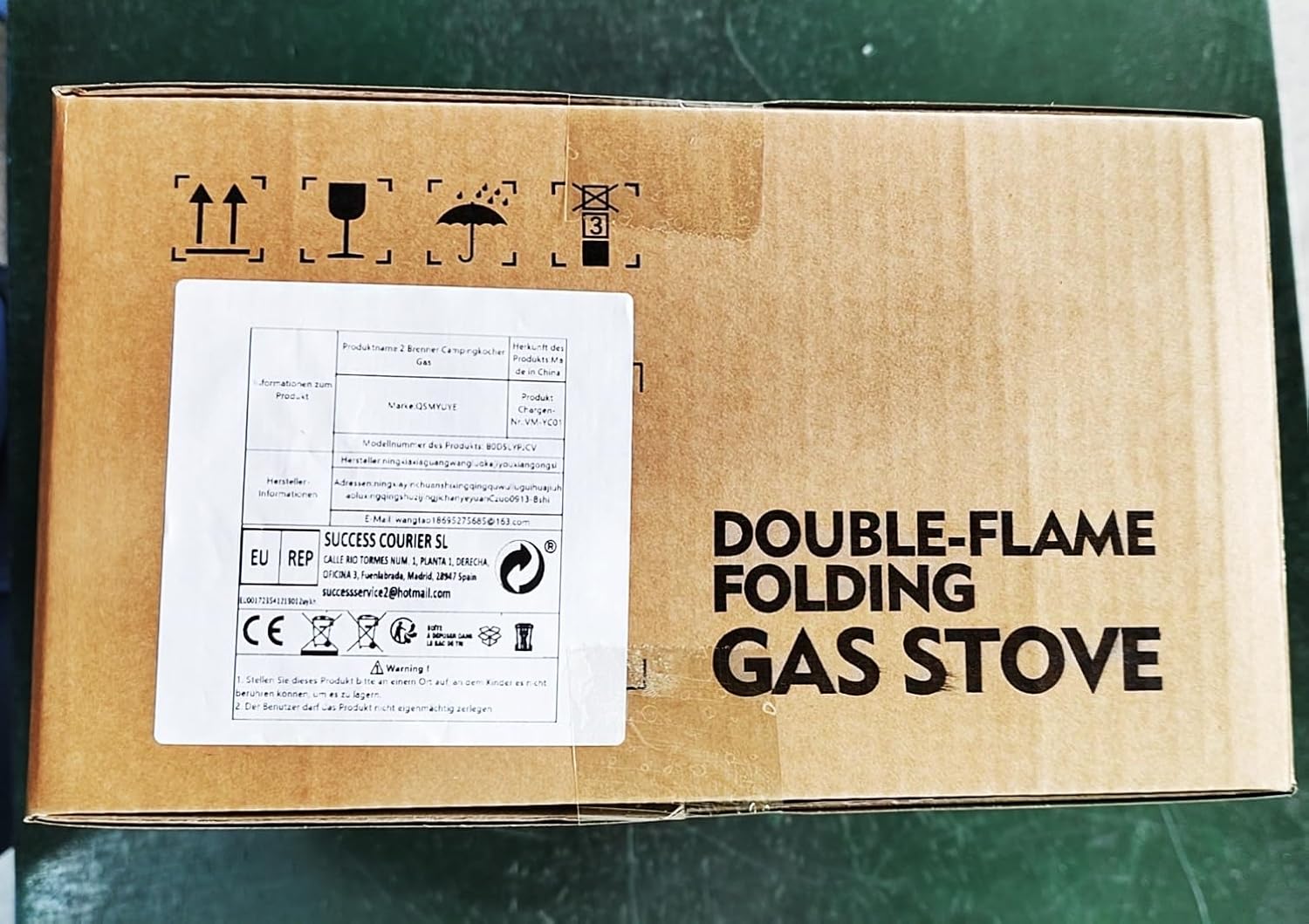 2 Burner Camping Stove Gas Portable, Foldable Camping Gas Stove with 17000 BTU Adjustable Burners & Piezo Ignition, Gas Stove Camping for Camping, BBQ, Emergency Cooking Stove