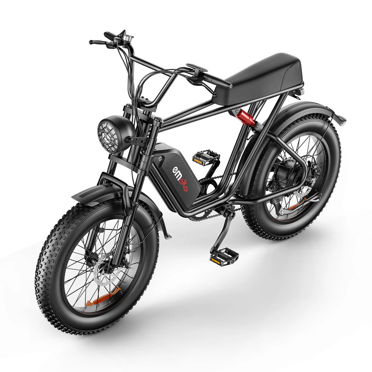 Powerful C91 48V 17.5Ah 1000W Electric Bicycle - 50-70KM Range, 150KG Load Capacity, 20" x 4" Tires