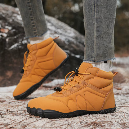 Barefoot Shoes Non-Slip Minimalist Barefoot Trainers Waterproof Warm Lined Booties for Hiking