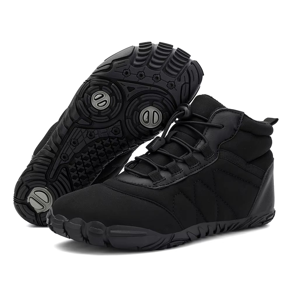 Barefoot Shoes Non-Slip Minimalist Barefoot Trainers Waterproof Warm Lined Booties for Hiking