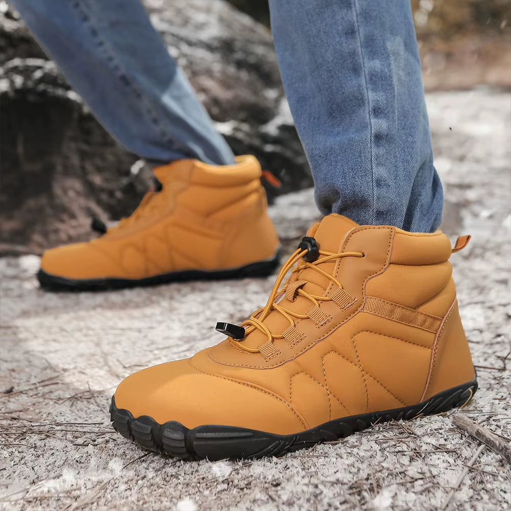 Barefoot Shoes Non-Slip Minimalist Barefoot Trainers Waterproof Warm Lined Booties for Hiking