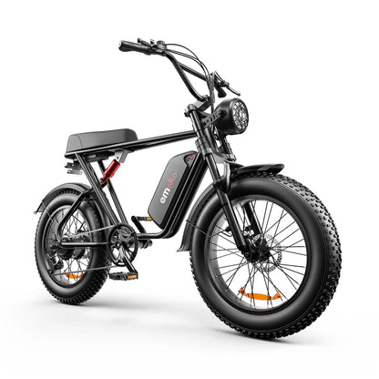 Powerful C91 48V 17.5Ah 1000W Electric Bicycle - 50-70KM Range, 150KG Load Capacity, 20" x 4" Tires