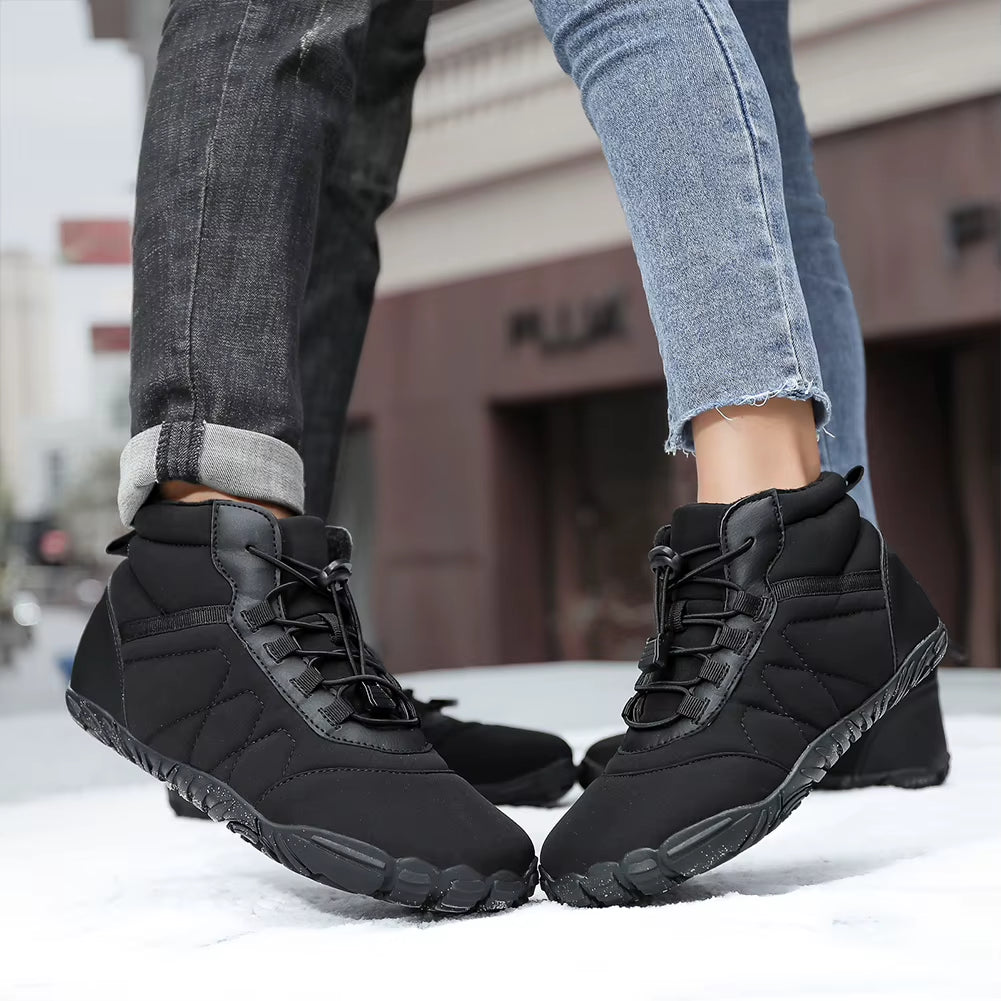 Barefoot Shoes Non-Slip Minimalist Barefoot Trainers Waterproof Warm Lined Booties for Hiking