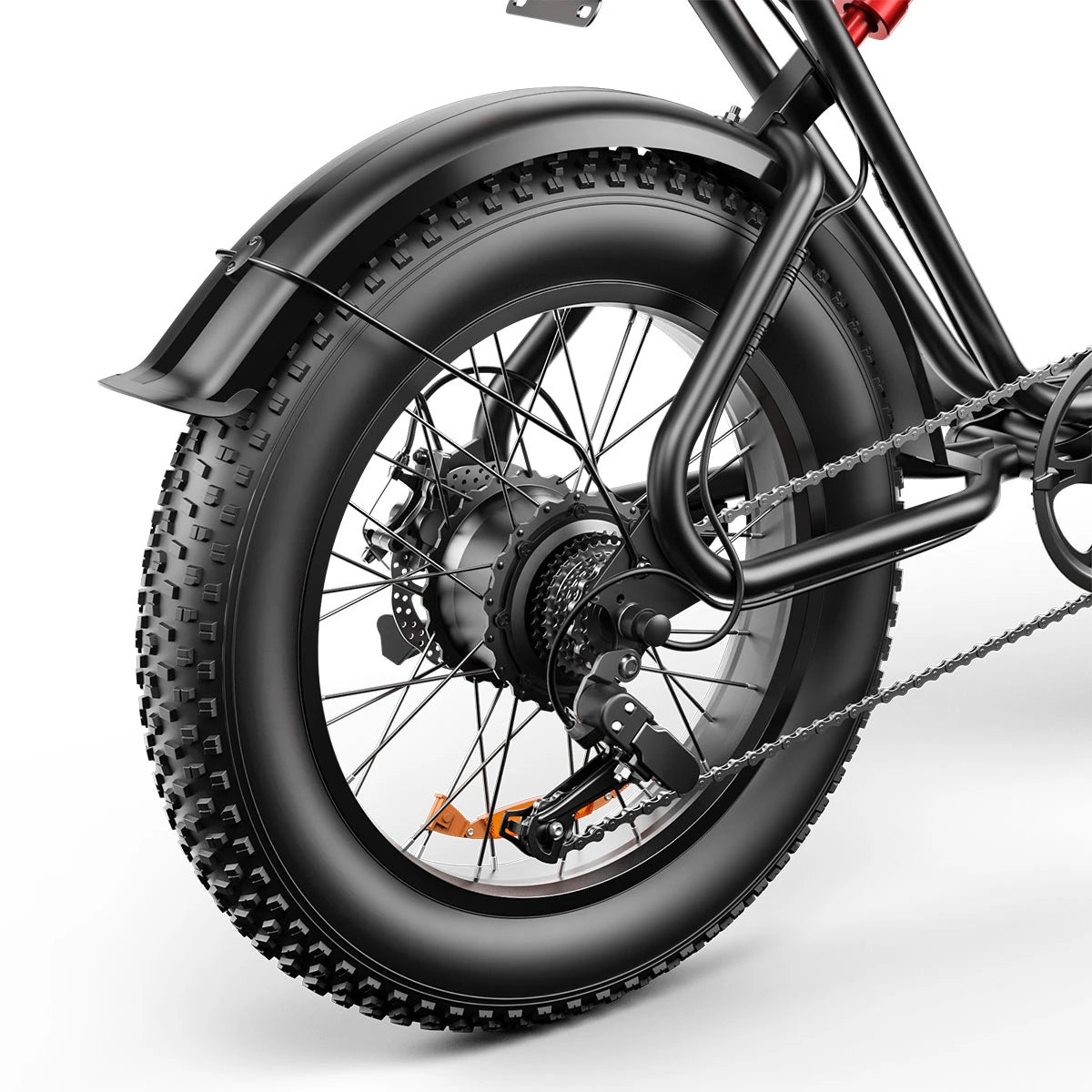 Powerful C91 48V 17.5Ah 1000W Electric Bicycle - 50-70KM Range, 150KG Load Capacity, 20" x 4" Tires
