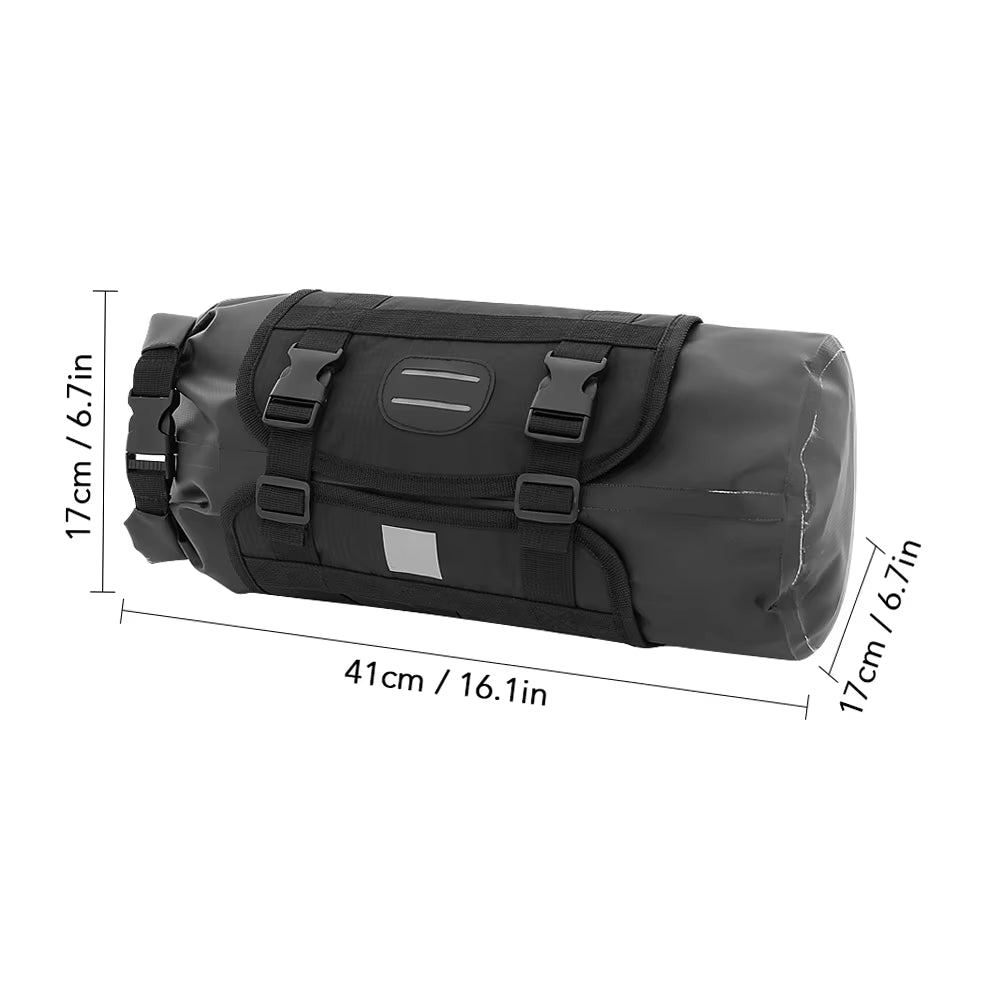 Large Capacity Waterproof Bike Handlebar Bag Front Bicycle Dry Pack Cycle Front Storage Bag for Road Bike MTB Mountain Bike