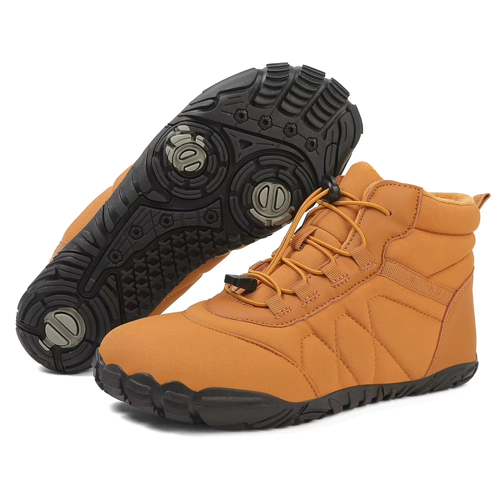 Barefoot Shoes Non-Slip Minimalist Barefoot Trainers Waterproof Warm Lined Booties for Hiking