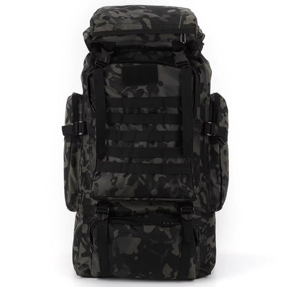 80L Mountaineering Backpack 600D Oxford Cloth Climbing Backpack Wear-Resistant Mountain Climbing Rucksack for Outdoor Sports